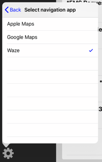 Waze Navigation Option