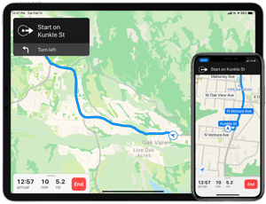 iPad iPhone Directions