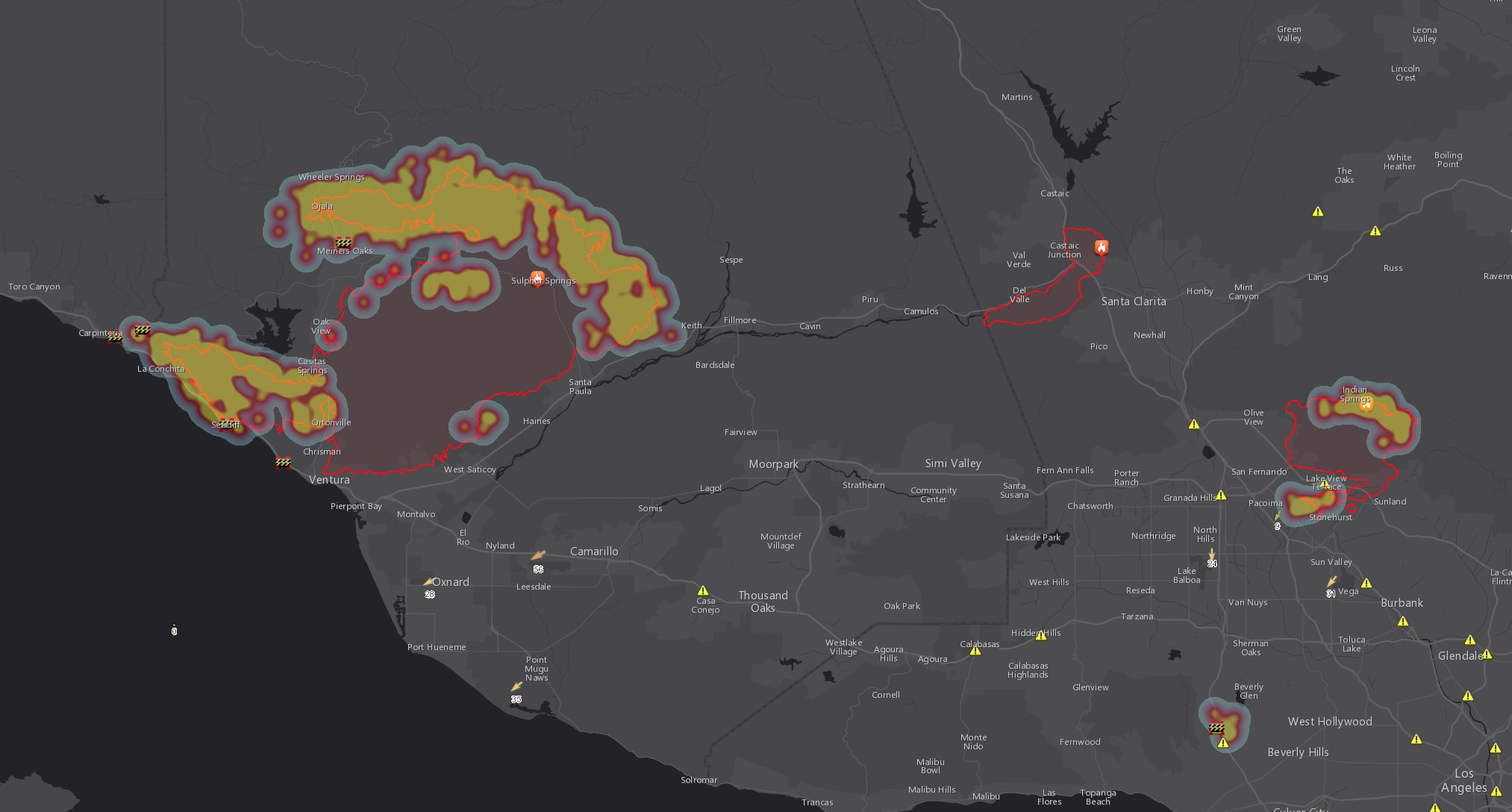 California Wildfires Map